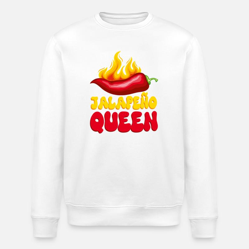 Jalapeño Queen - Stanley/Stella Unisex Bio-Sweatshirt ROLLER - Weiß