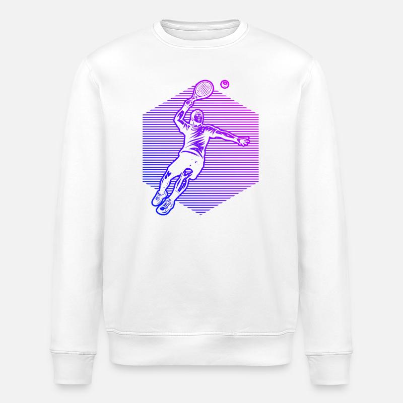 Conception du Padel Power Padel - Sweat bio ROLLER Stanley/Stella Unisexe - blanc