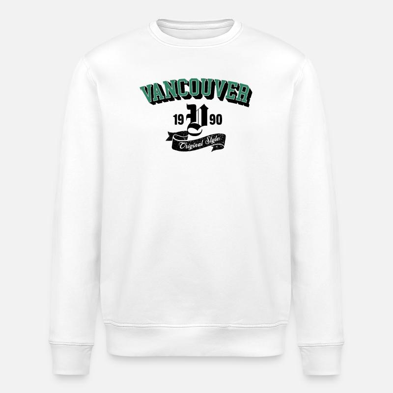 Vancouver Original Style Bogen-Tee - Stanley/Stella Unisex Bio-Sweatshirt ROLLER - Weiß