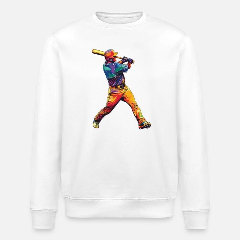 Grève du baseball - Sweat bio ROLLER Stanley/Stella Unisexe - blanc