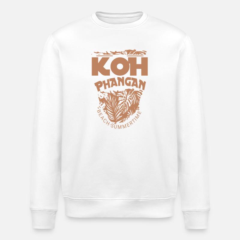 Koh Phangan thai Thailand urlaub  - Stanley/Stella Unisex Bio-Sweatshirt ROLLER - Weiß