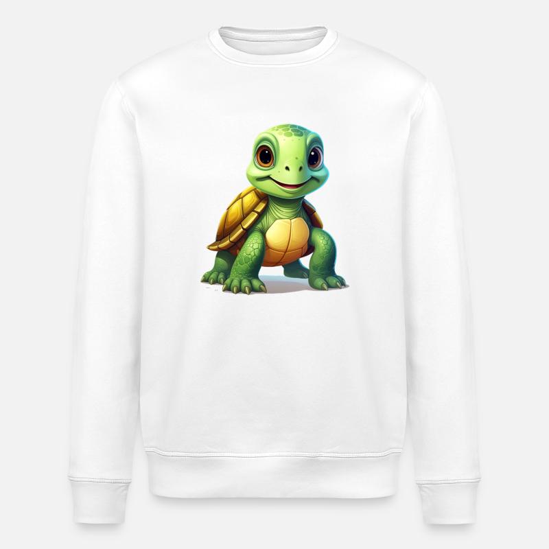 Turtle - Stanley/Stella ROLLER Unisex Organic Sweatshirt - white