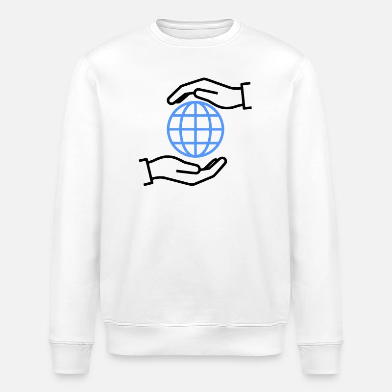 Globe Hands Out Global - Sweat bio ROLLER Stanley/Stella Unisexe - blanc