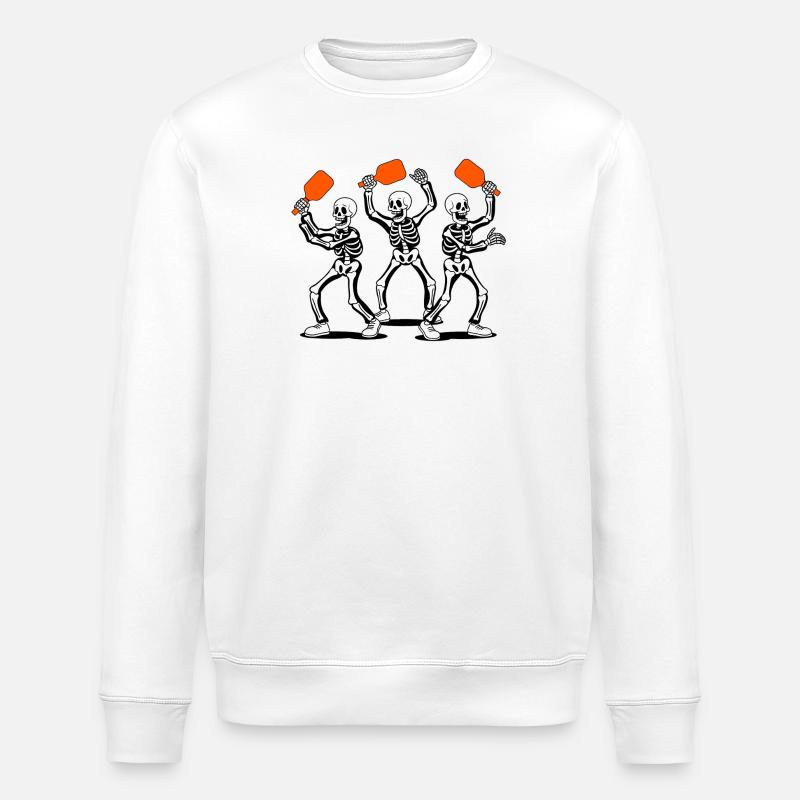 Graphique de Halloween Pickleball - Sweat bio ROLLER Stanley/Stella Unisexe - blanc