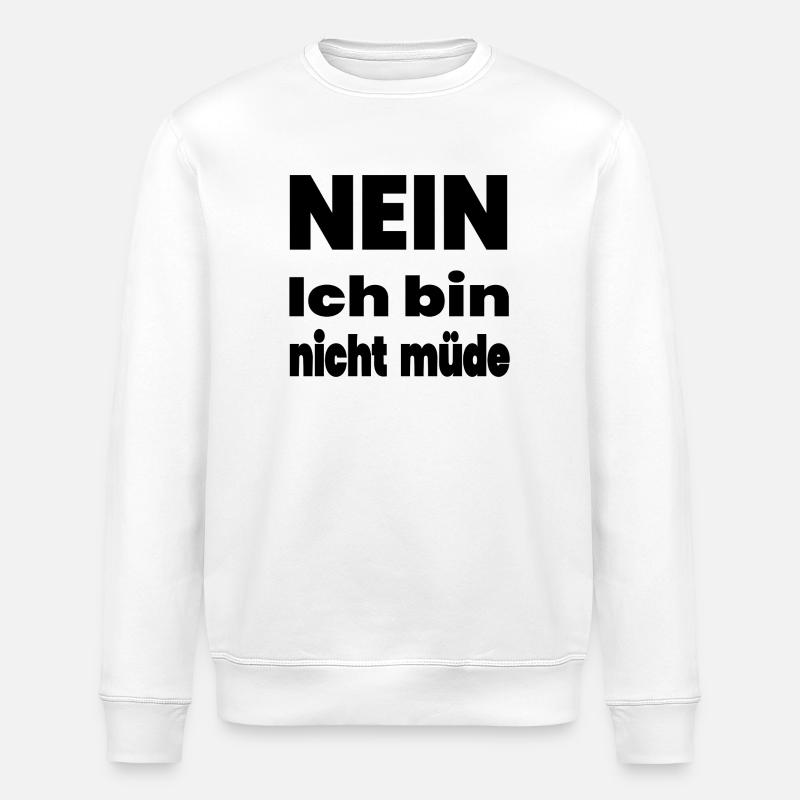 Müde - Stanley/Stella Unisex Bio-Sweatshirt ROLLER - Weiß