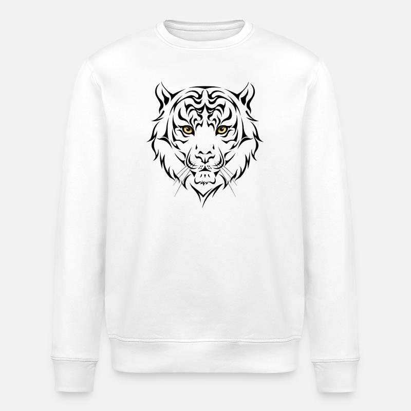 Tiger - Stanley/Stella Unisex Bio-Sweatshirt ROLLER - Weiß