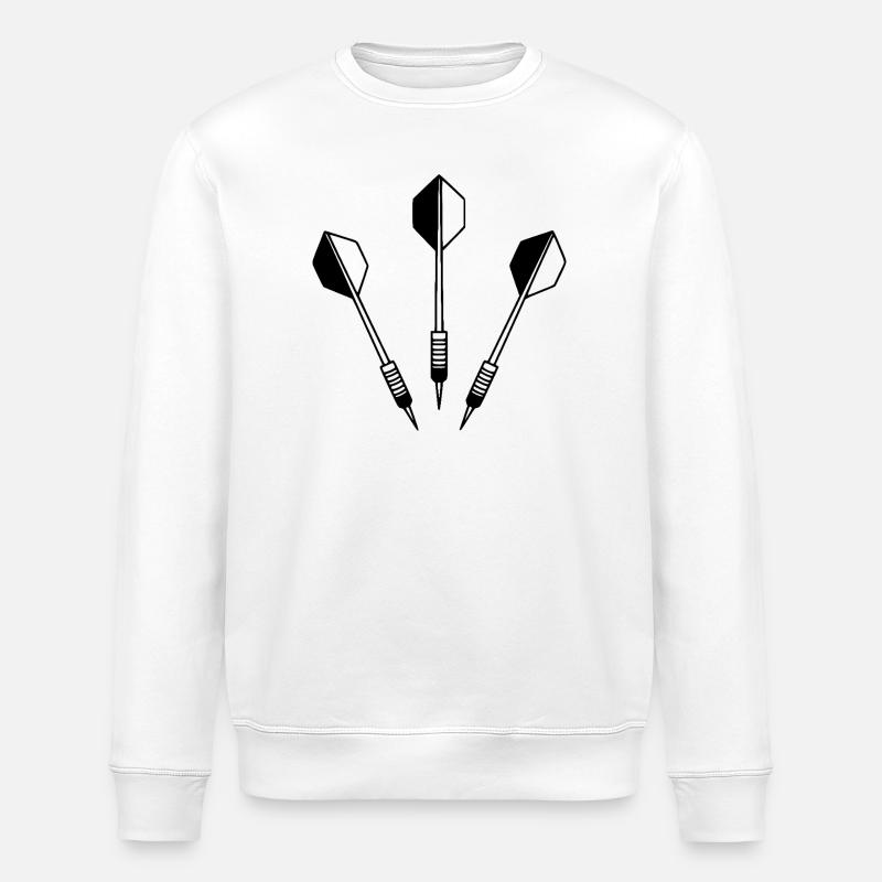 Dartpfeile - Stanley/Stella Unisex Bio-Sweatshirt ROLLER - Weiß