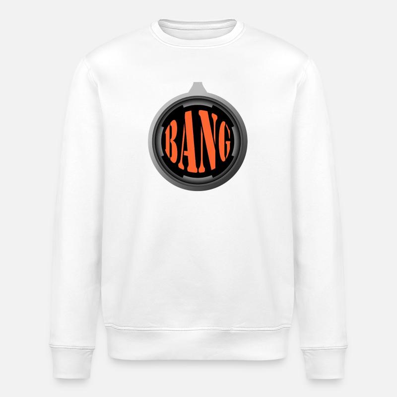 Bang – Explosive Comic Style - Stanley/Stella ROLLER Unisex Organic Sweatshirt - white