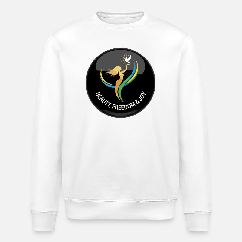 Liberté, Beauté et Plaisir - Sweat bio ROLLER Stanley/Stella Unisexe - blanc