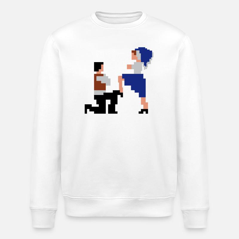 Šij, luby šewco šij... - Stanley/Stella Unisex Bio-Sweatshirt ROLLER - Weiß
