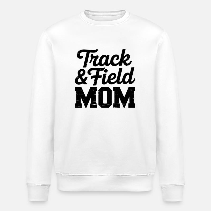 Leichtathletik Sprüche Leichtathletik Geschenk - Stanley/Stella Unisex Bio-Sweatshirt ROLLER - Weiß