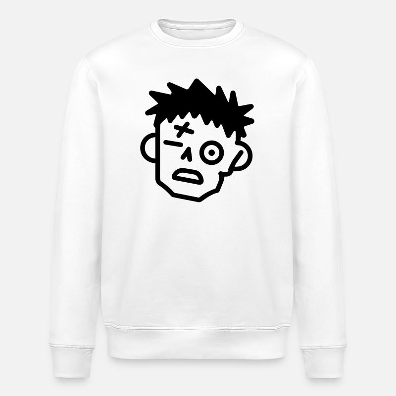 zombie - Stanley/Stella ROLLER Unisex Organic Sweatshirt - white
