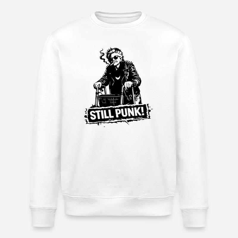 Stillpunk - Sweat bio ROLLER Stanley/Stella Unisexe - blanc