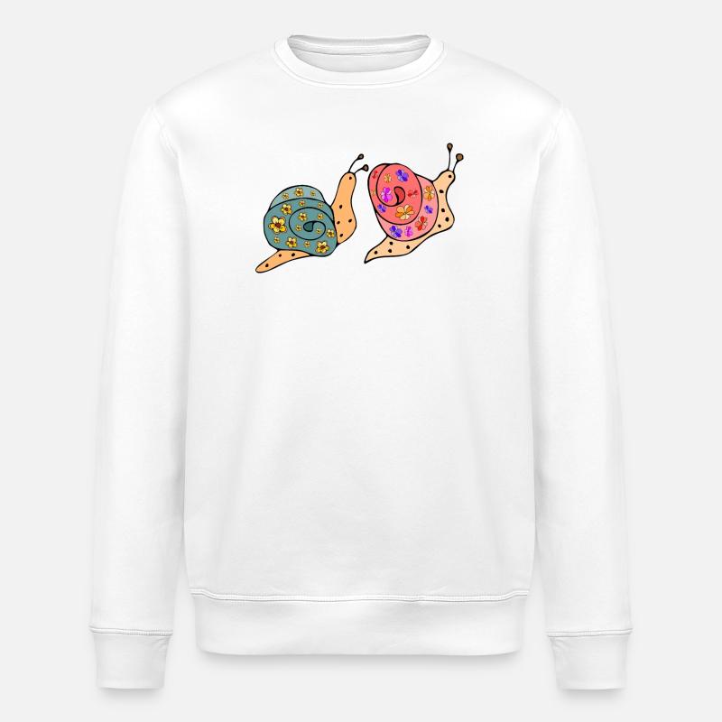 Escargots - Sweat bio ROLLER Stanley/Stella Unisexe - blanc