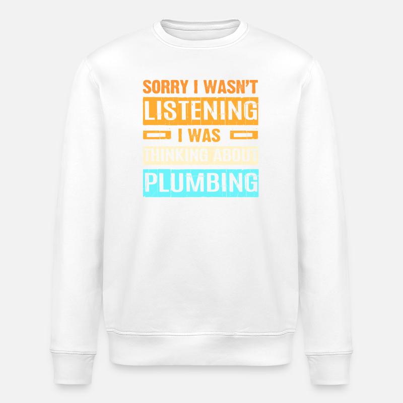 Plombier - Sweat bio ROLLER Stanley/Stella Unisexe - blanc