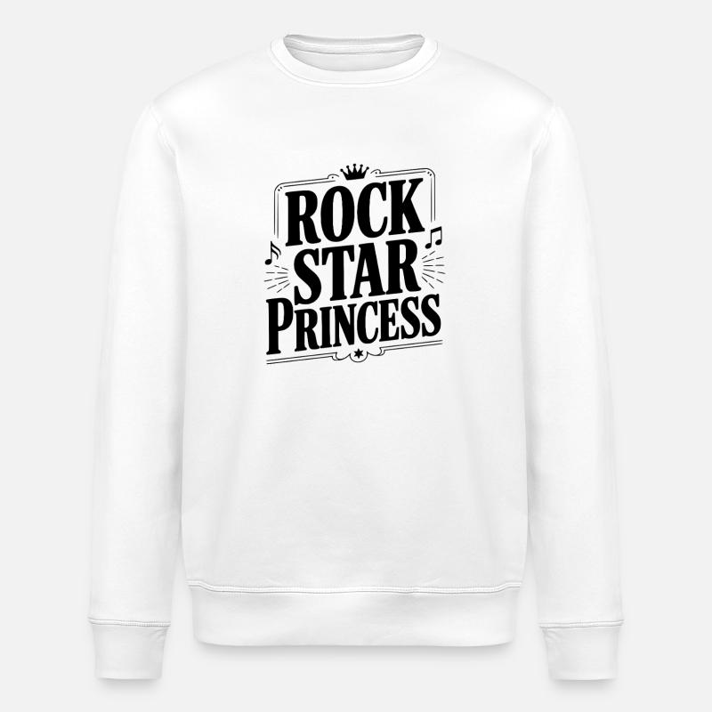 Princesse Rock Star - Sweat bio ROLLER Stanley/Stella Unisexe - blanc