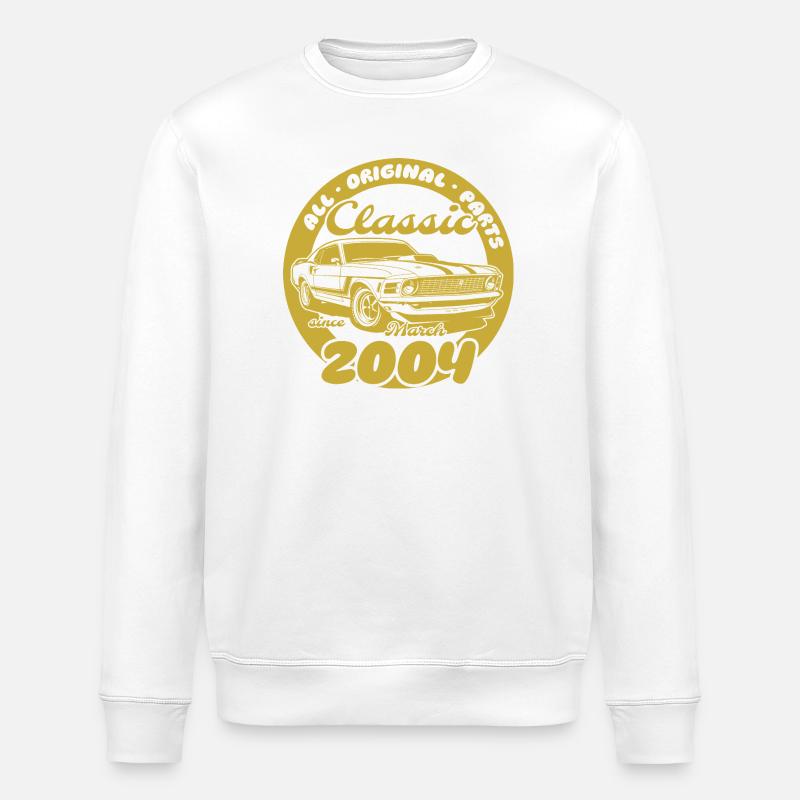 22e anniversaire - Classic Musclecar 03/2004 - Sweat bio ROLLER Stanley/Stella Unisexe - blanc