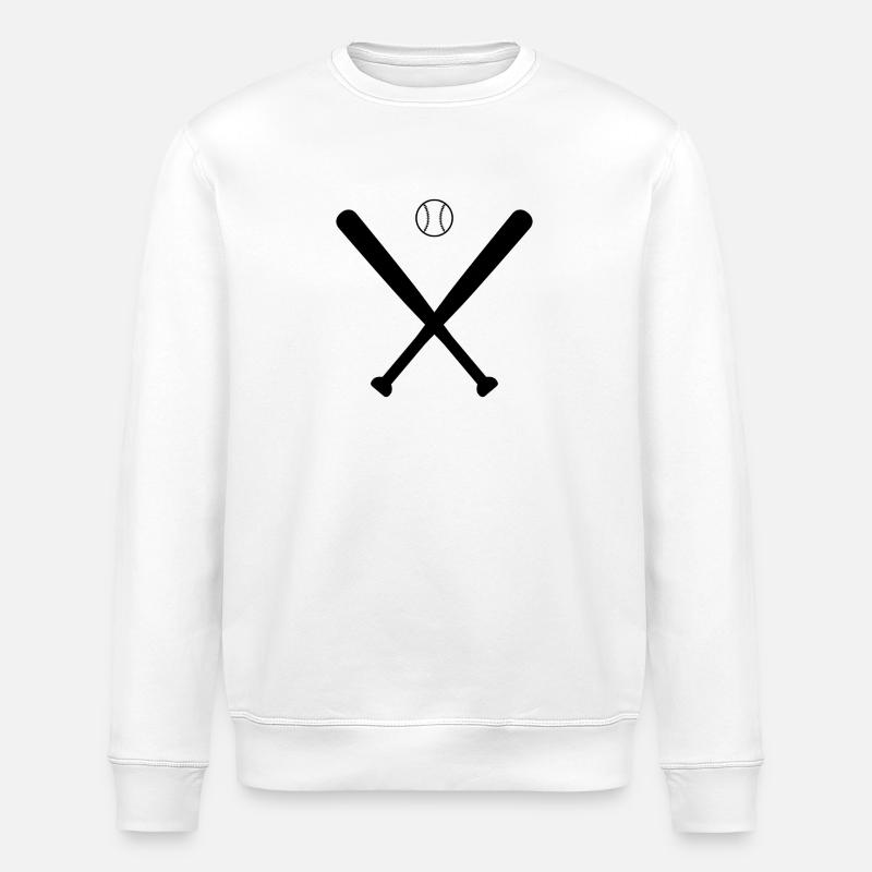 Bats de baseball - Sweat bio ROLLER Stanley/Stella Unisexe - blanc
