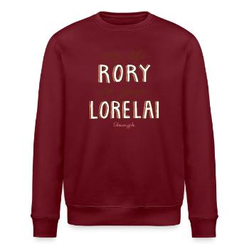 Gilmore Girls I'm The Rory To Your Lorelai Spruch - Stanley/Stella Unisex Bio-Sweatshirt ROLLER - Weiß - Vorne - Nik (191cm)