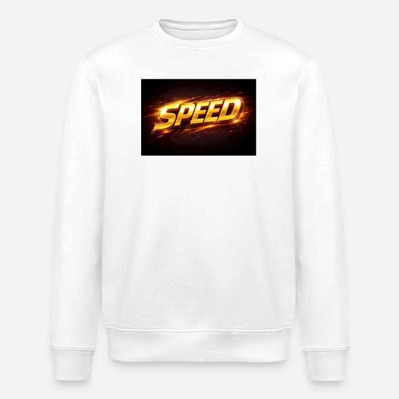 Golden Neon Speed Design - Stanley/Stella Unisex Bio-Sweatshirt ROLLER - Weiß