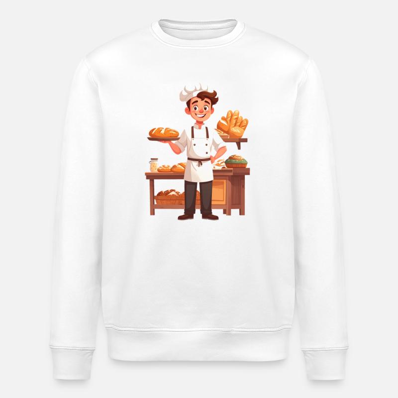 Baker - Stanley/Stella ROLLER Unisex Organic Sweatshirt - white