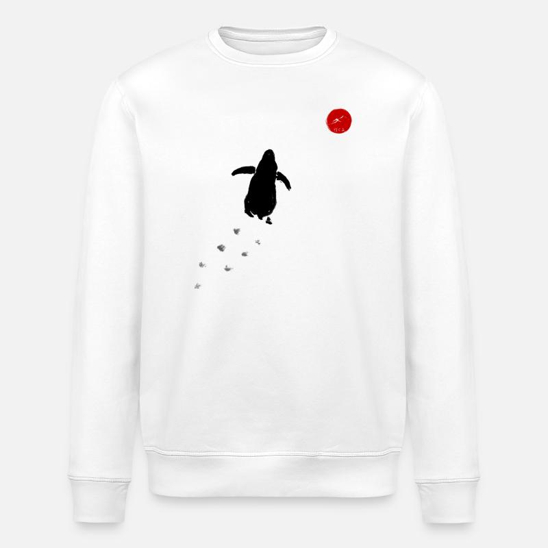 Nihilist Penguin - Stanley/Stella Unisex Bio-Sweatshirt ROLLER - Weiß