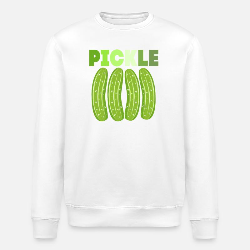 Cornichon concombre - Sweat bio ROLLER Stanley/Stella Unisexe - blanc