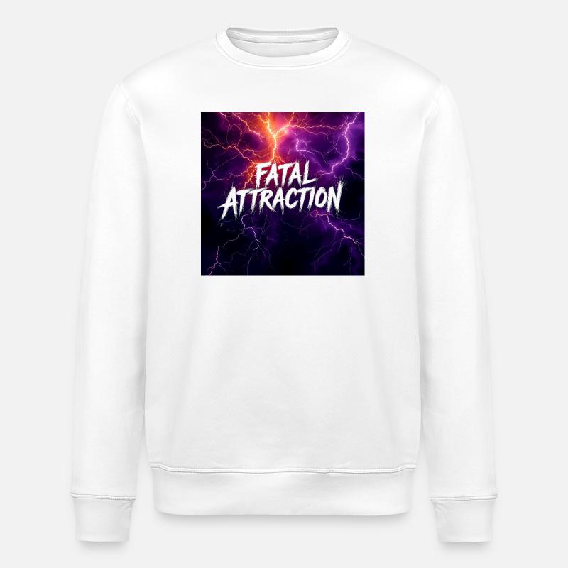 Elektrischer Sturmzorn - Stanley/Stella Unisex Bio-Sweatshirt ROLLER - Weiß
