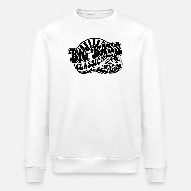 Big Bass Classic - Sweat bio ROLLER Stanley/Stella Unisexe - blanc