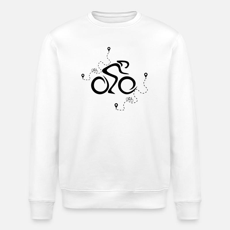 Radfahrer - Stanley/Stella Unisex Bio-Sweatshirt ROLLER - Weiß