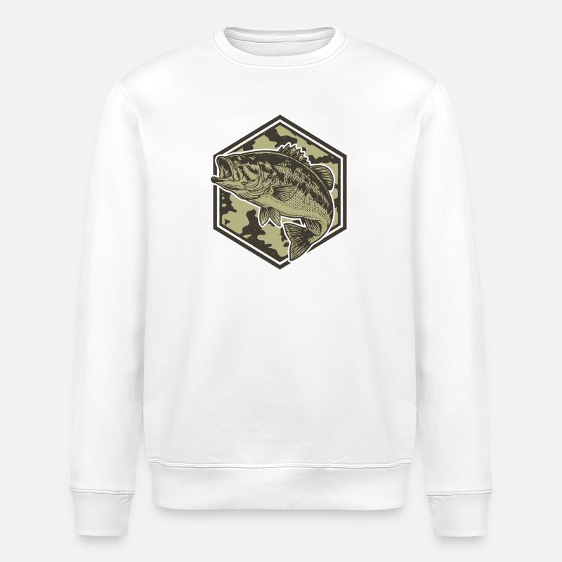 La basse dans l’hexagone de camouflage - Sweat bio ROLLER Stanley/Stella Unisexe - blanc
