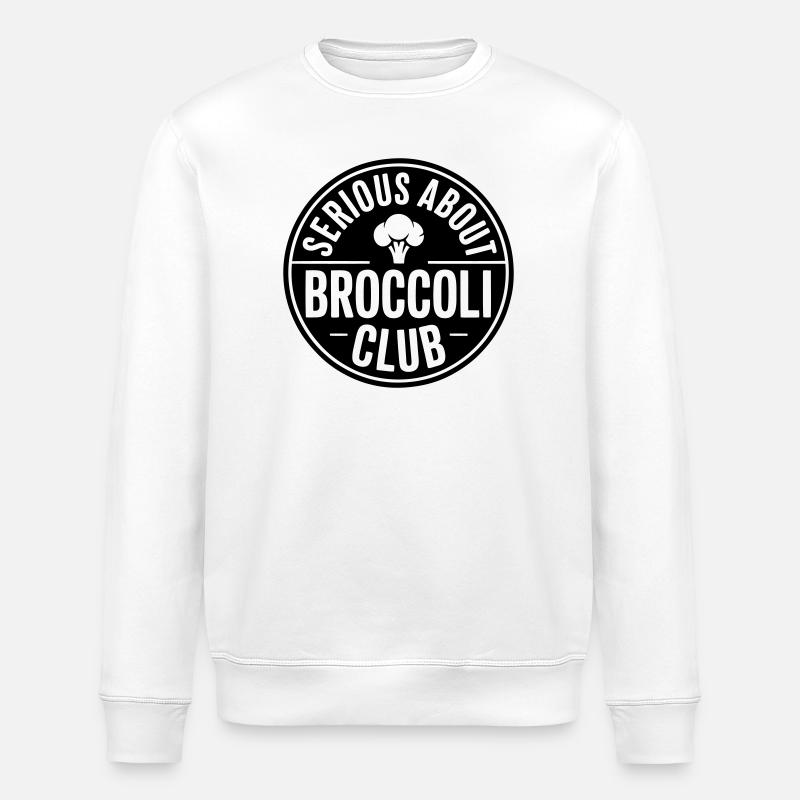 Brokkoli - Sérieux à propos du brocoli - Sweat bio ROLLER Stanley/Stella Unisexe - blanc