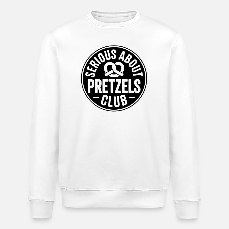Brezel-Liebhaber Serious about Pretzels Bäcker - Stanley/Stella Unisex Bio-Sweatshirt ROLLER - Weiß