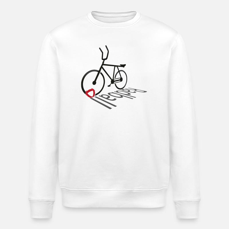 Cyclisme, Cyclball, Cyclisme en salle, Évolution - Sweat bio ROLLER Stanley/Stella Unisexe - blanc