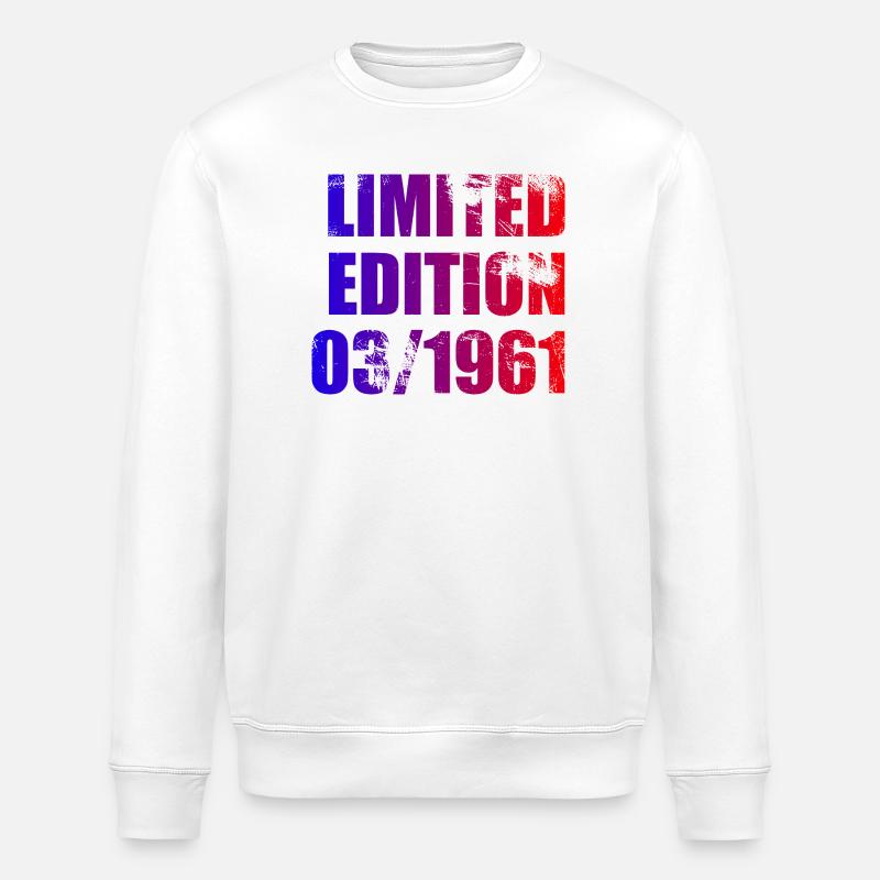 65e anniversaire Édition limitée 03/1961 - Sweat bio ROLLER Stanley/Stella Unisexe - blanc