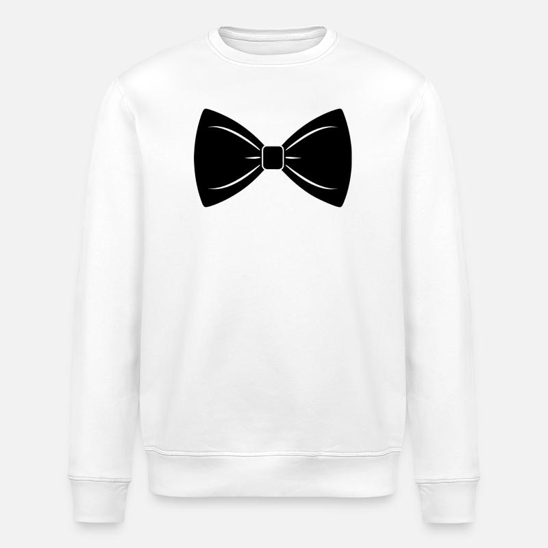 bow tie - Stanley/Stella ROLLER Unisex Organic Sweatshirt - white