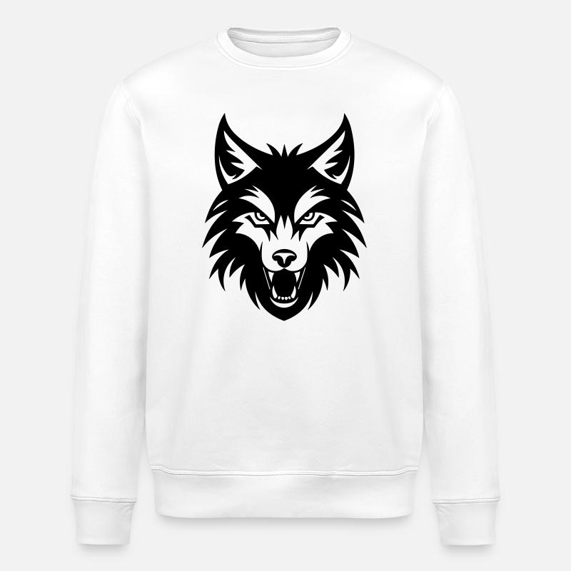 Wolf - Stanley/Stella Unisex Bio-Sweatshirt ROLLER - Weiß