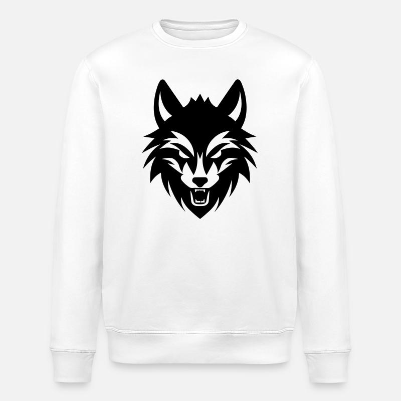 Wolf - Stanley/Stella Unisex Bio-Sweatshirt ROLLER - Weiß