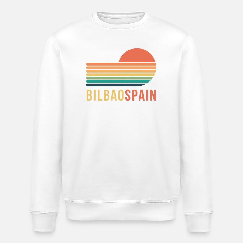 Bilbao Spain - Stanley/Stella ROLLER Unisex Organic Sweatshirt - white