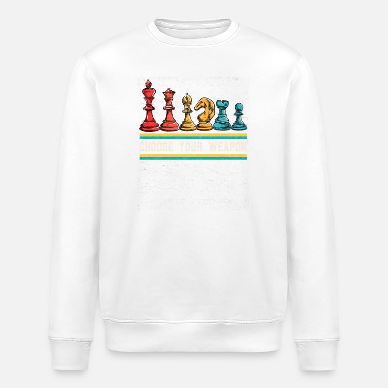 Choisissez votre arme : Chess Heroes - Sweat bio ROLLER Stanley/Stella Unisexe - blanc