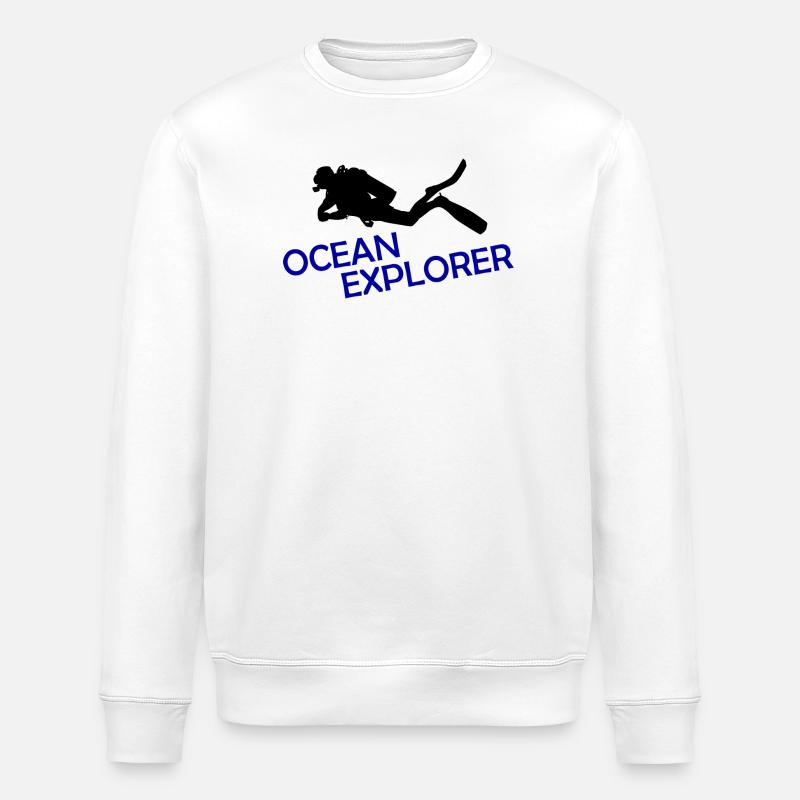 OCEAN EXPLORER - Stanley/Stella Unisex Bio-Sweatshirt ROLLER - Weiß