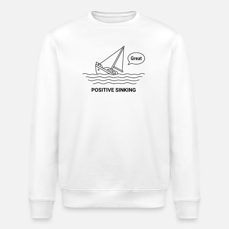Positive Sinking - Stanley/Stella Unisex Bio-Sweatshirt ROLLER - Weiß