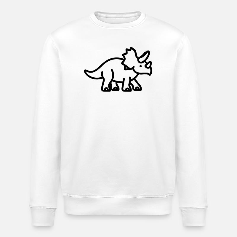 triceratops - Sweat bio ROLLER Stanley/Stella Unisexe - blanc