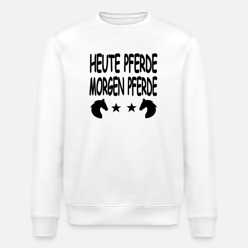 Chevaux - Sweat bio ROLLER Stanley/Stella Unisexe - blanc