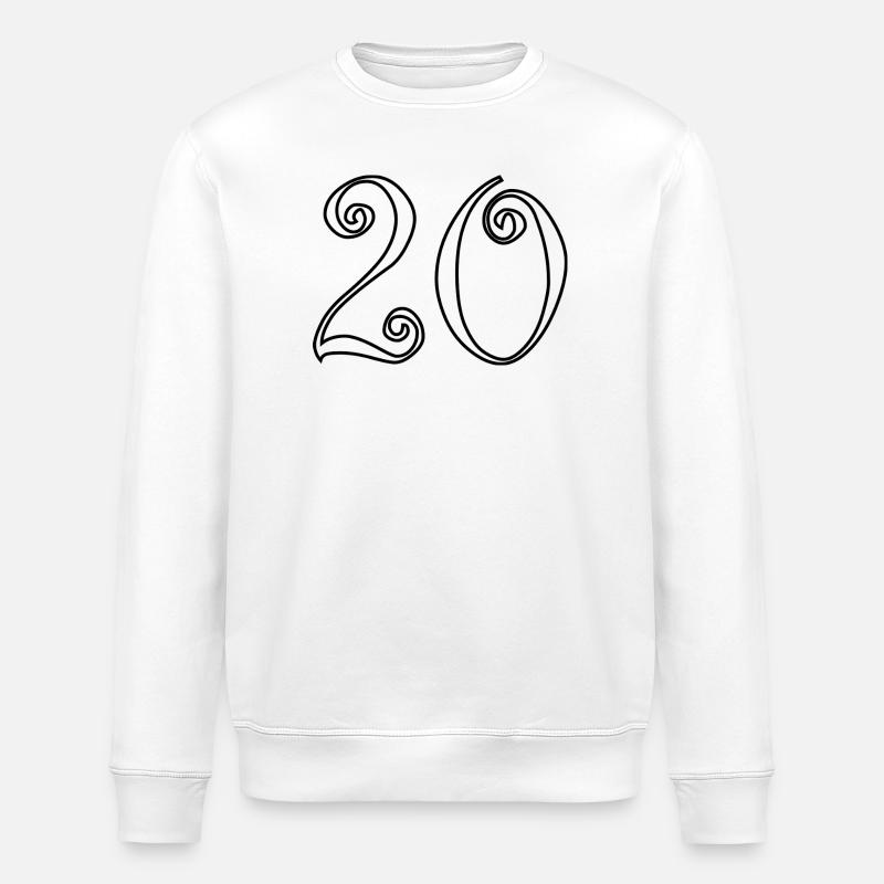 ANNIVERSAIRE. HAPPY BIRTHDAY. JOYEUX ANNIVERSAIRE. - Sweat bio ROLLER Stanley/Stella Unisexe - blanc