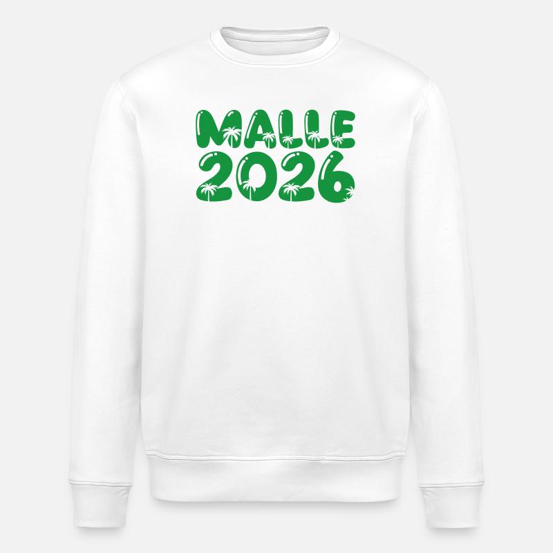 Malle 2026 - Stanley/Stella Unisex Bio-Sweatshirt ROLLER - Weiß