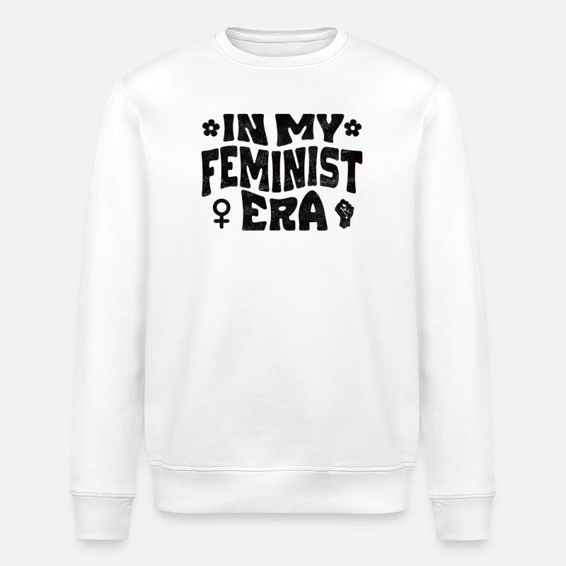 À mon époque féministe - Sweat bio ROLLER Stanley/Stella Unisexe - blanc