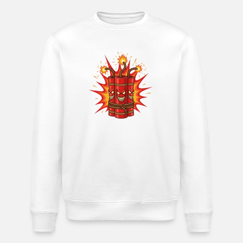 Art explosif de dynamite - Sweat bio ROLLER Stanley/Stella Unisexe - blanc