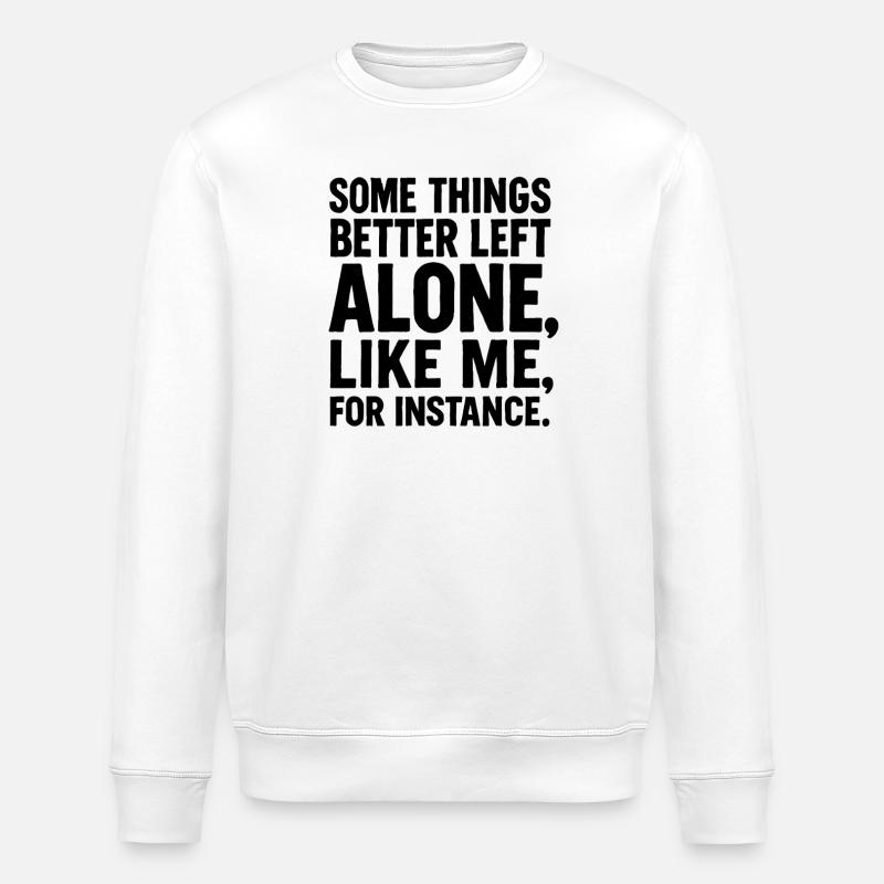 Lustiger Spruch Introvertierte Nerds Geschenkidee - Stanley/Stella Unisex Bio-Sweatshirt ROLLER - Weiß