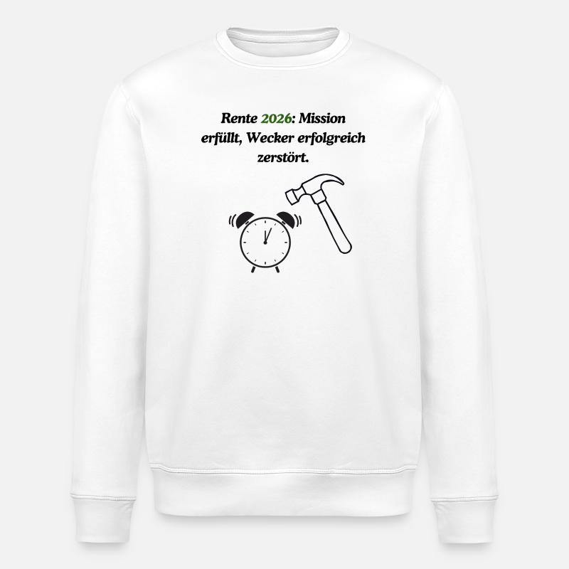 Endliche Rente - Stanley/Stella Unisex Bio-Sweatshirt ROLLER - Weiß